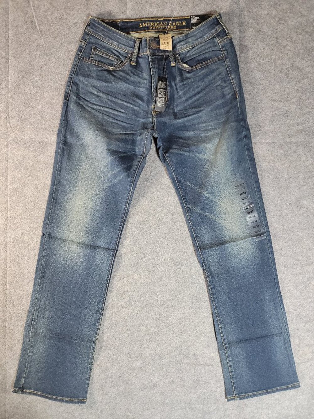 NWT American Eagle Original Straight Extreme Flex Jeans Dark Wash Men's 30x32